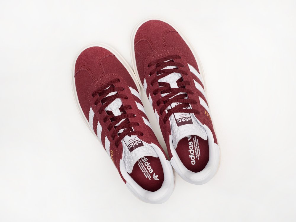 Adidas Gazelle Bold WMNS красные текстиль женские (AR29081) - фото 3