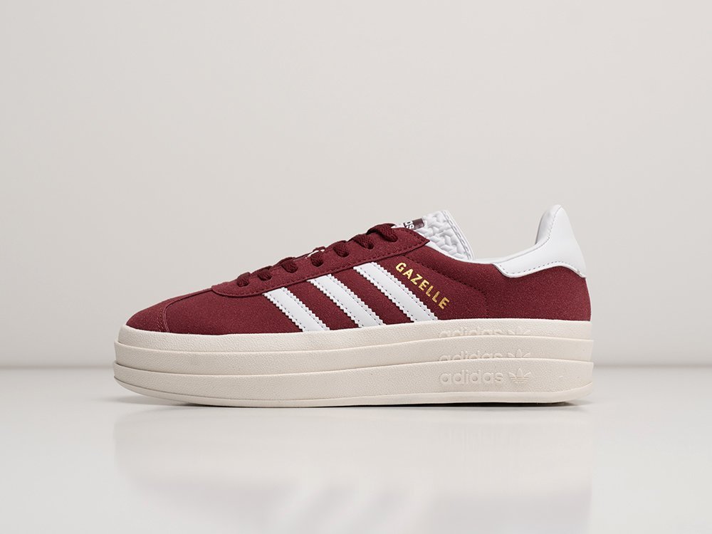 Adidas Gazelle Bold WMNS красные текстиль женские (AR29081) - фото 1 Adidas Gazelle Bold WMNS красные текстиль женские (AR29081) - фото 1