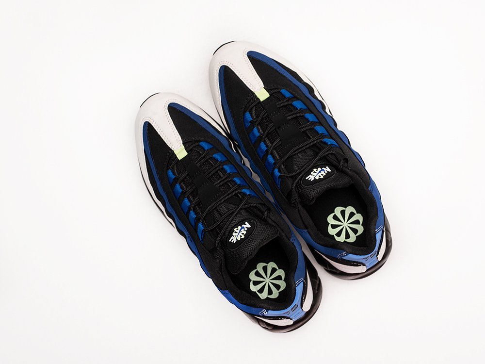 Nike Air Max 95 SE Double Swoosh - Black Game Royal черные замша мужские (AR29173) - фото 3 Nike Air Max 95 SE Double Swoosh - Black Game Royal черные замша мужские (AR29173) - фото 3
