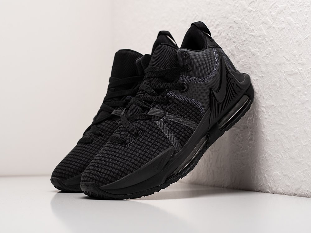 Nike Lebron Witness VII Triple Black черные текстиль мужские (AR29193) - фото 2