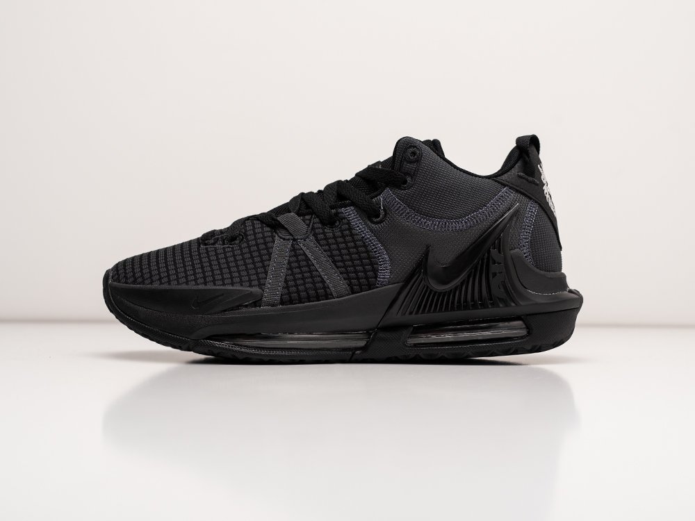 Nike Lebron Witness VII Triple Black черные текстиль мужские (AR29193) - фото 1