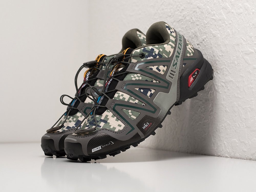 Salomon Speedcross 3 CS серые текстиль мужские (AR29196) - фото 2