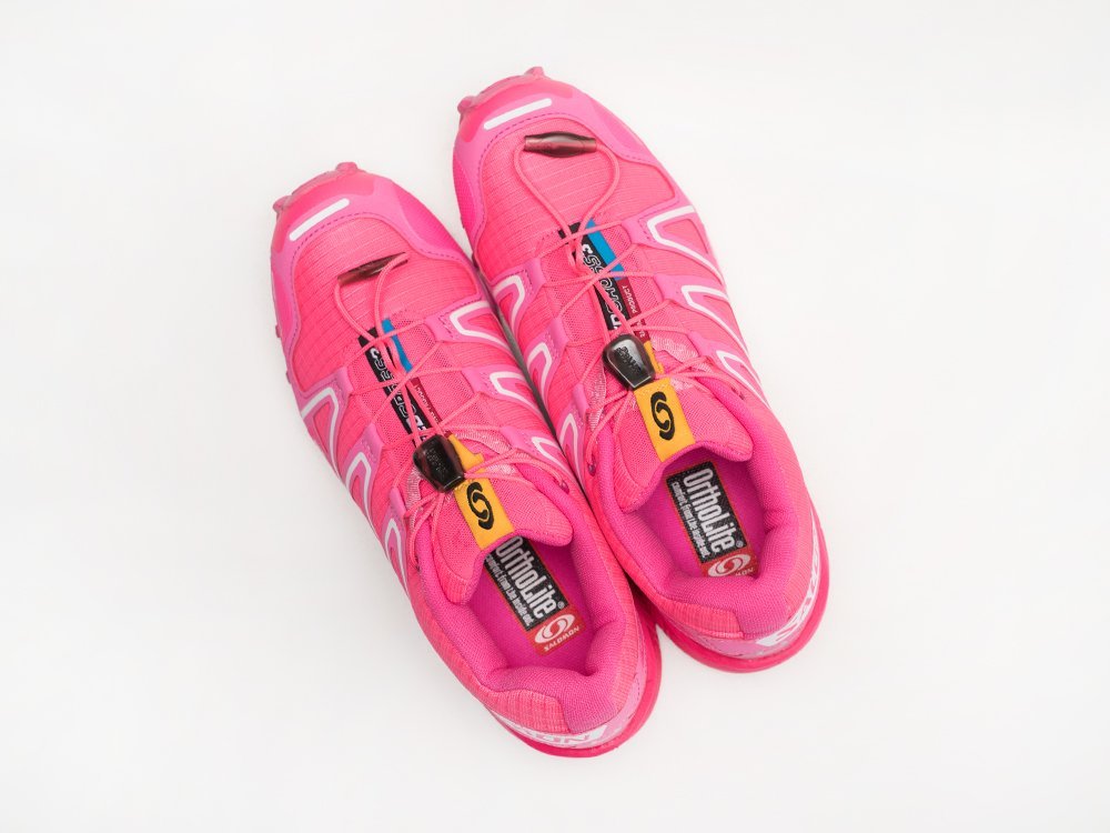 Salomon Speedcross 3 CS WMNS розовые текстиль женские (AR29197) - фото 3 Salomon Speedcross 3 CS WMNS розовые текстиль женские (AR29197) - фото 3
