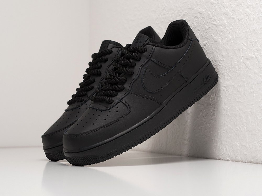Nike Air Force 1 Low черные кожа мужские (AR29227) - фото 2 Nike Air Force 1 Low черные кожа мужские (AR29227) - фото 2