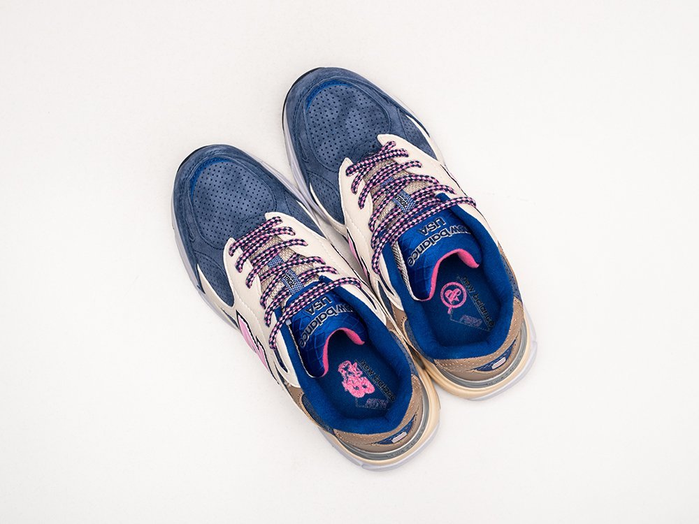 New Balance x Kith x 990v3 Made In USA Daytona синие замша мужские (AR29230) - фото 3 New Balance x Kith x 990v3 Made In USA Daytona синие замша мужские (AR29230) - фото 3