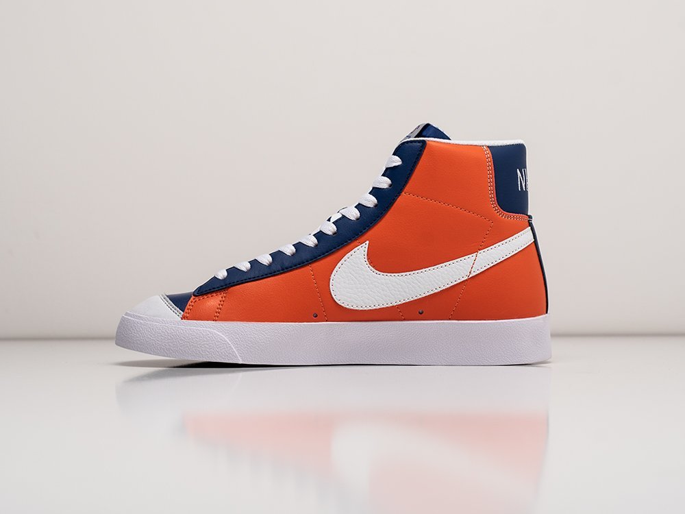 Nike x NBA x Blazer Mid 77 EMB Knicks белые кожа мужские (AR29254) - фото 5 Nike x NBA x Blazer Mid 77 EMB Knicks белые кожа мужские (AR29254) - фото 5