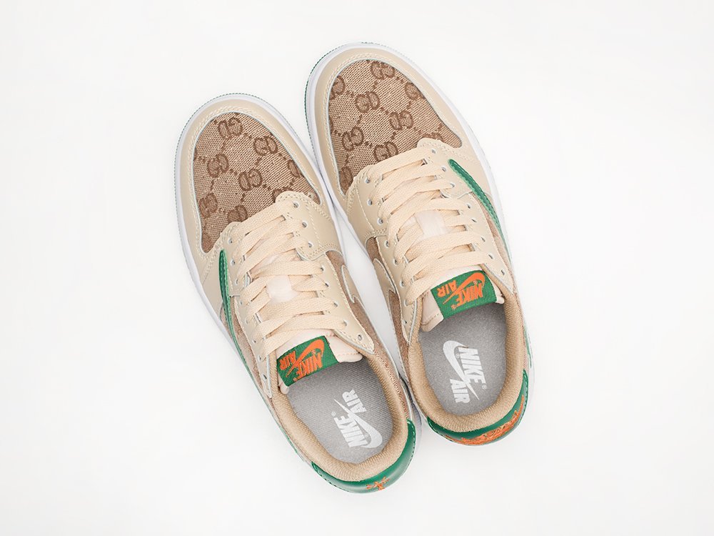 Nike Air Jordan 1 Low x Travis Scott WMNS бежевые текстиль женские (AR29255) - фото 3 Nike Air Jordan 1 Low x Travis Scott WMNS бежевые текстиль женские (AR29255) - фото 3