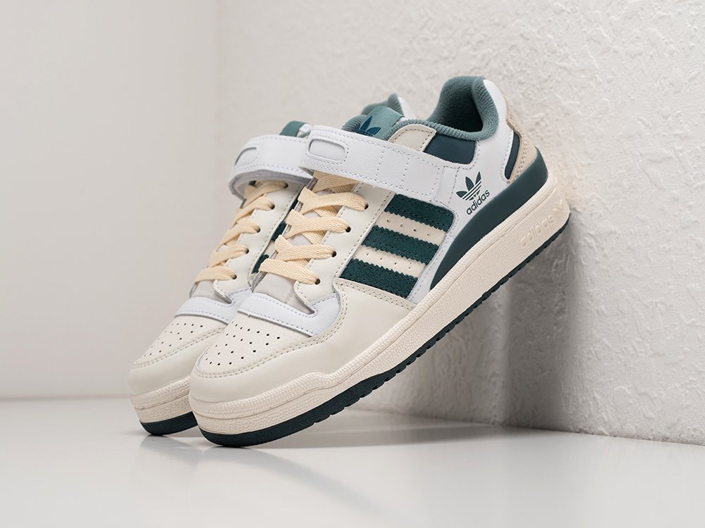 Adidas Forum 84 Low Wild Teal WMNS белые кожа женские (AR29260) - фото 2 Adidas Forum 84 Low Wild Teal WMNS белые кожа женские (AR29260) - фото 2
