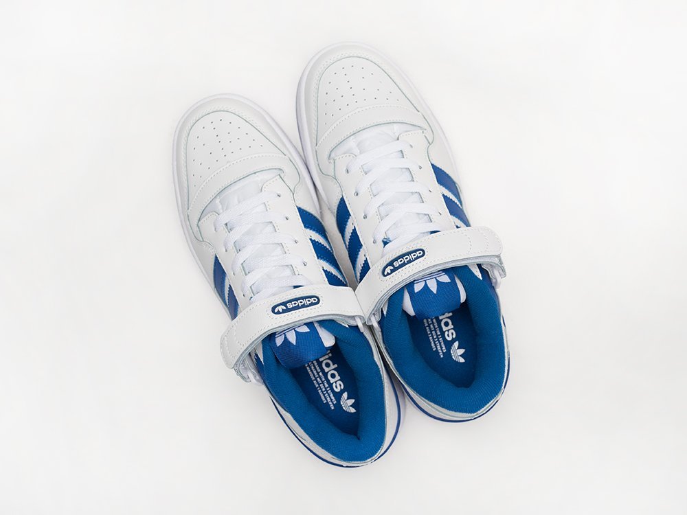 Adidas Forum Low Royal Blue белые кожа мужские (AR29261) - фото 3