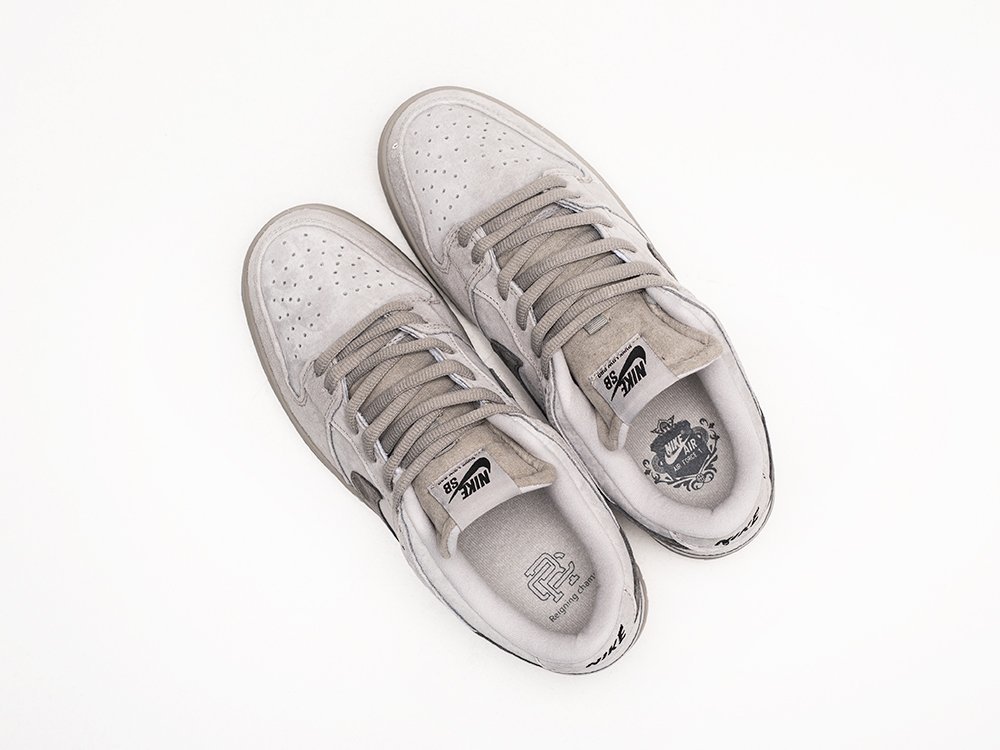 Nike x Reigning Champ x SB Dunk Low серые замша мужские (AR29266) - фото 3 Nike x Reigning Champ x SB Dunk Low серые замша мужские (AR29266) - фото 3