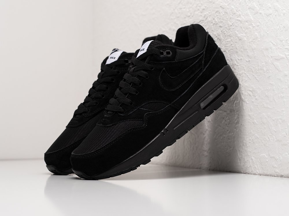 Nike Air Max 1 Triple Black черные замша мужские (AR29281) - фото 2 Nike Air Max 1 Triple Black черные замша мужские (AR29281) - фото 2