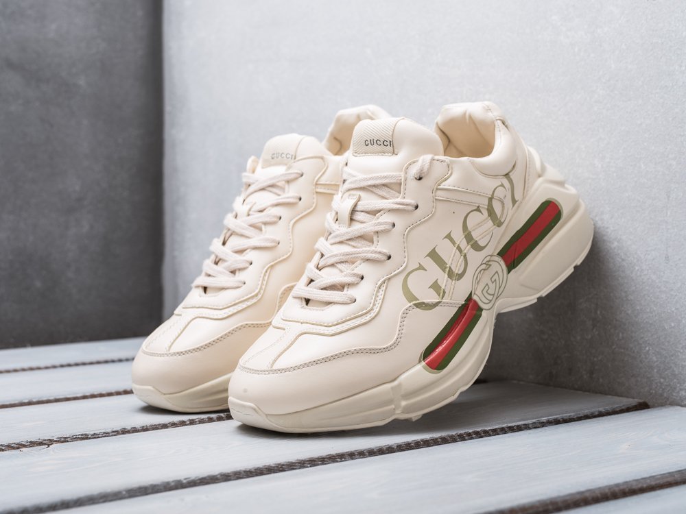 Gucci Rhyton бежевые кожа мужские (AR29284) - фото 2 Gucci Rhyton бежевые кожа мужские (AR29284) - фото 2