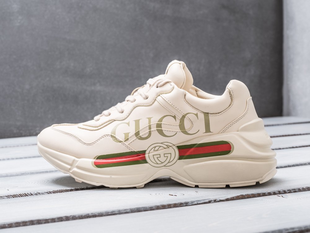 Gucci Rhyton бежевые кожа мужские (AR29284) - фото 1 Gucci Rhyton бежевые кожа мужские (AR29284) - фото 1