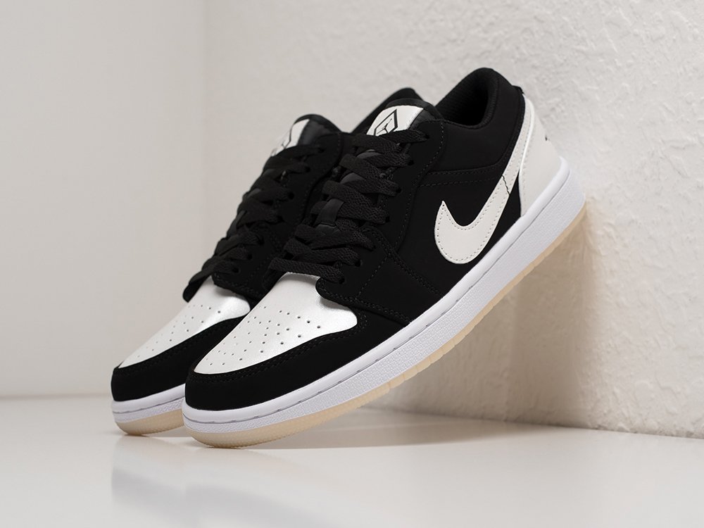 Nike Air Jordan 1 Low Diamond черные кожа мужские (AR29291) - фото 2 Nike Air Jordan 1 Low Diamond черные кожа мужские (AR29291) - фото 2