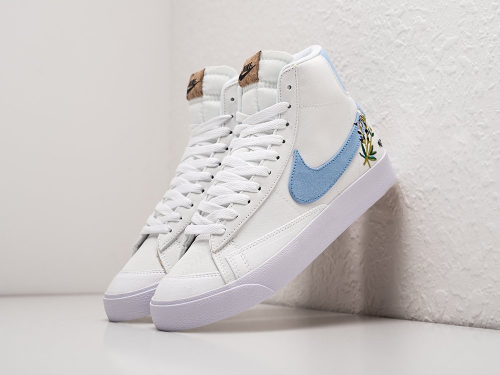 Nike Blazer Mid 77 Indigo белые текстиль мужские (AR29296) - фото 2 Nike Blazer Mid 77 Indigo белые текстиль мужские (AR29296) - фото 2