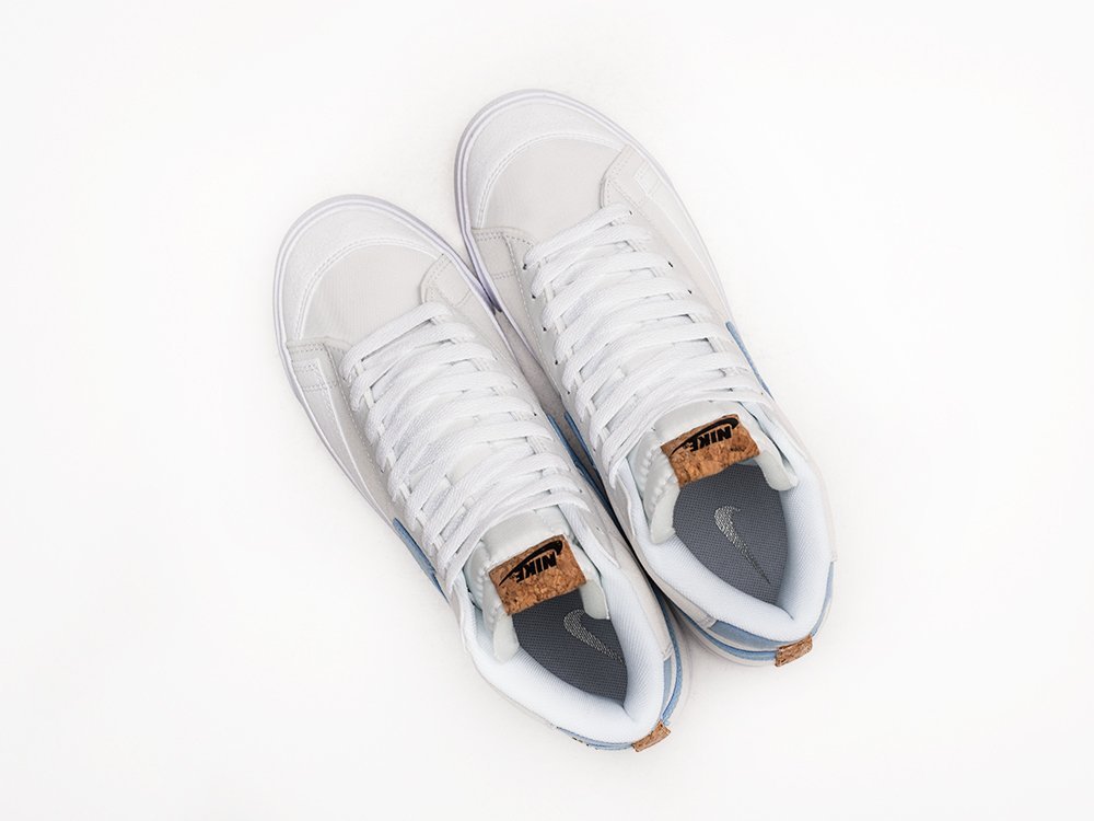Nike Blazer Mid 77 Indigo белые текстиль мужские (AR29296) - фото 3 Nike Blazer Mid 77 Indigo белые текстиль мужские (AR29296) - фото 3