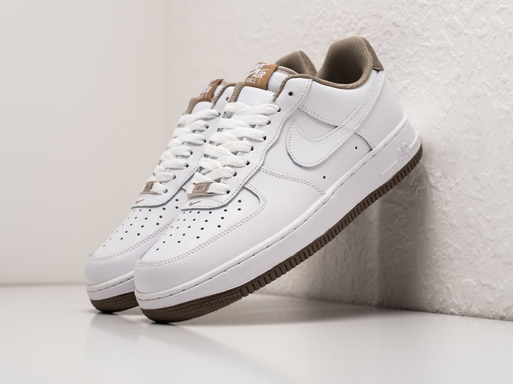 Nike Air Force 1 Low 07 LV8 White Taupe белые кожа мужские (AR29306) - фото 2