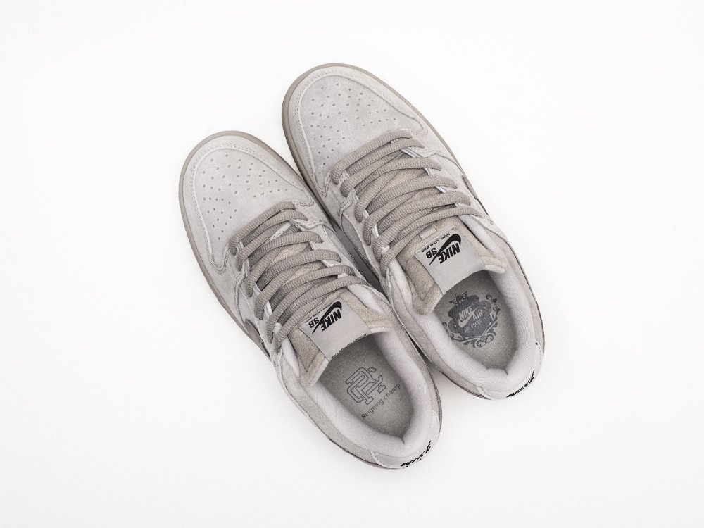 Nike x Reigning Champ x SB Dunk Low WMNS серые замша женские (AR29307) - фото 3 Nike x Reigning Champ x SB Dunk Low WMNS серые замша женские (AR29307) - фото 3