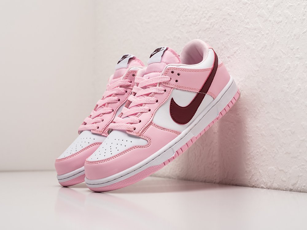 Nike SB Dunk Low Valentines Day WMNS розовые кожа женские (AR29309) - фото 2