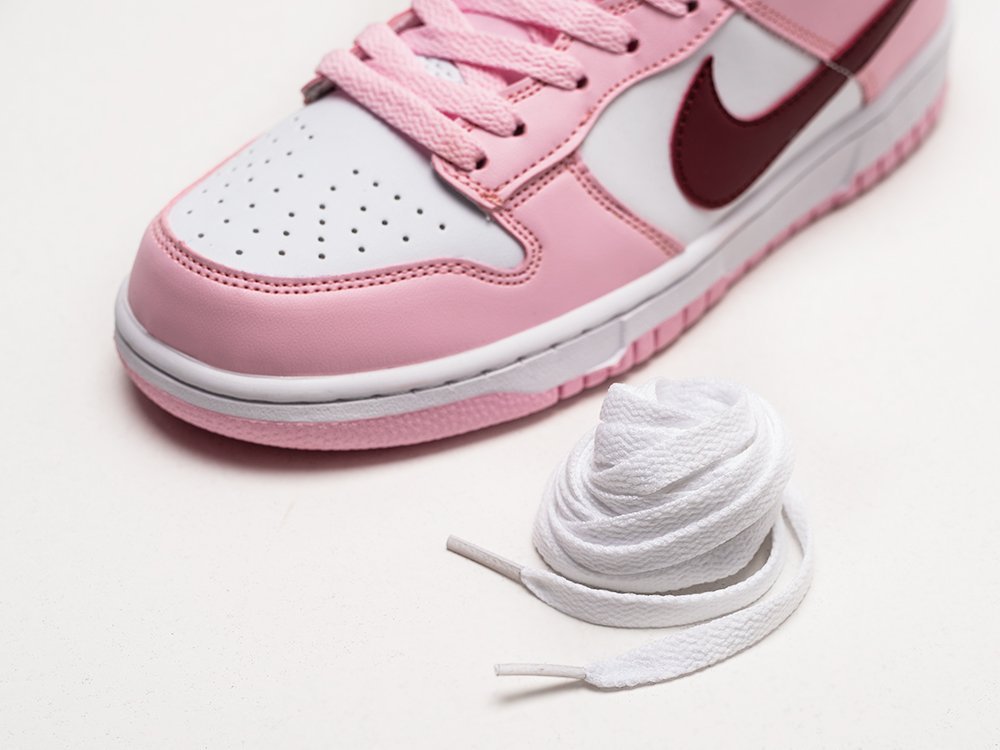Nike SB Dunk Low Valentines Day WMNS розовые кожа женские (AR29309) - фото 4