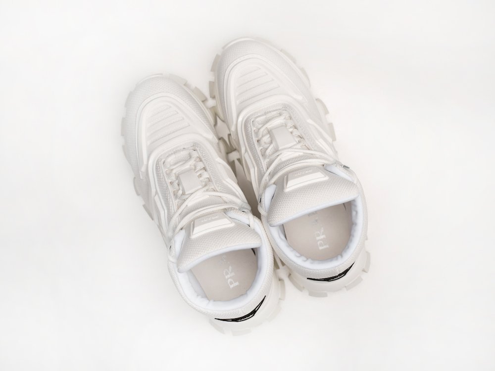 Prada Cloudbust Thunder High Triple White WMNS белые текстиль женские (AR29317) - фото 3 Prada Cloudbust Thunder High Triple White WMNS белые текстиль женские (AR29317) - фото 3