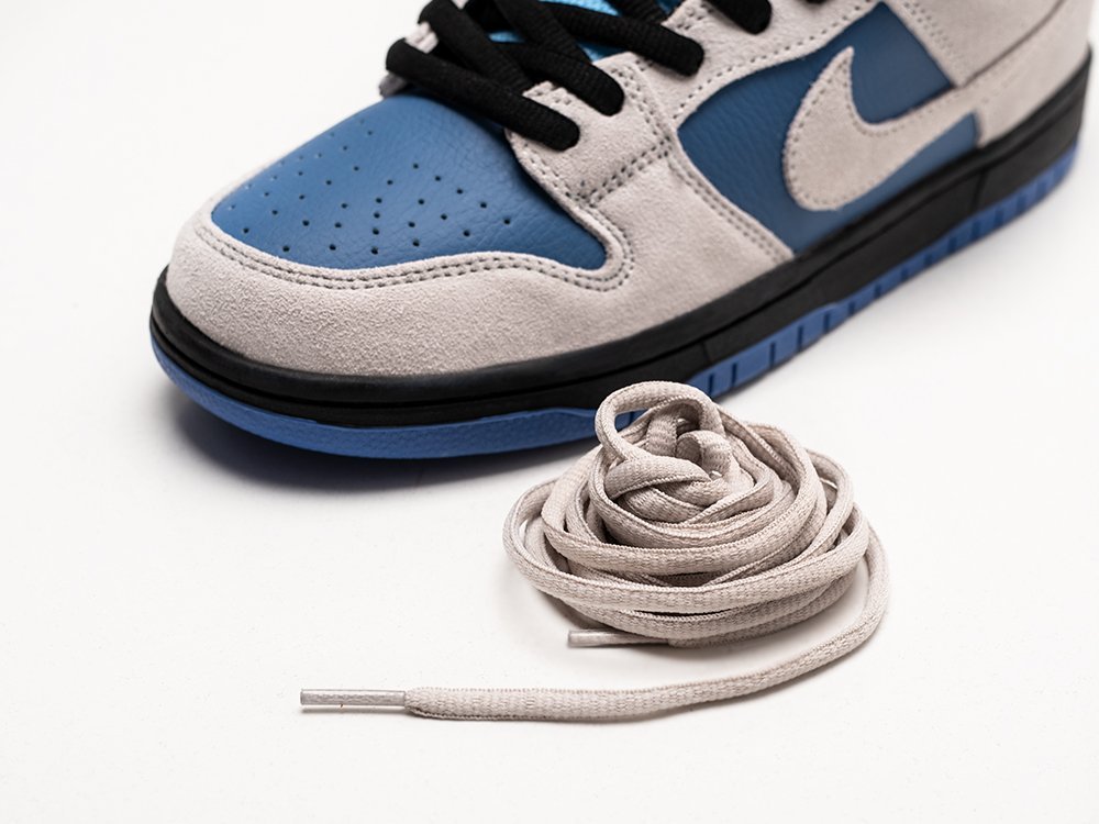 Nike SB Dunk Low Thunderstorm синие кожа мужские (AR29336) - фото 4