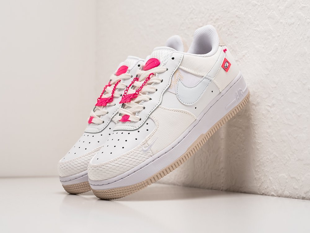 Nike Air Force 1 Low 07 LX Pink Bling WMNS белые кожа женские (AR29339) - фото 2 Nike Air Force 1 Low 07 LX Pink Bling WMNS белые кожа женские (AR29339) - фото 2