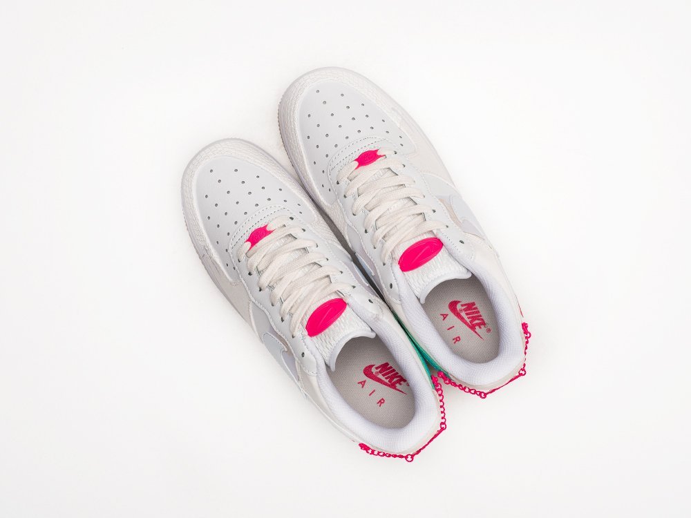 Nike Air Force 1 Low 07 LX Pink Bling WMNS белые кожа женские (AR29339) - фото 3 Nike Air Force 1 Low 07 LX Pink Bling WMNS белые кожа женские (AR29339) - фото 3
