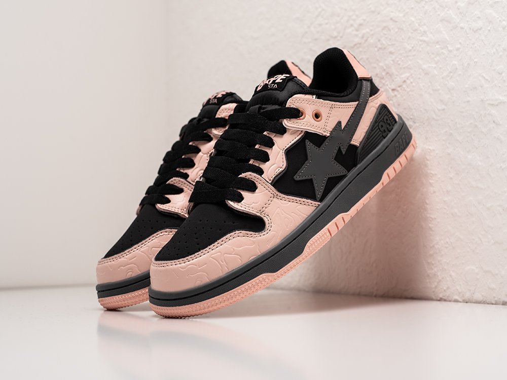 Bape Sk8 Sta Low Dirty Pink WMNS розовые кожа женские (AR29364) - фото 2 Bape Sk8 Sta Low Dirty Pink WMNS розовые кожа женские (AR29364) - фото 2