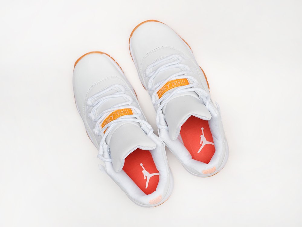 Nike Air Jordan 11 Low Citrus WMNS белые кожа женские (AR29370) - фото 3