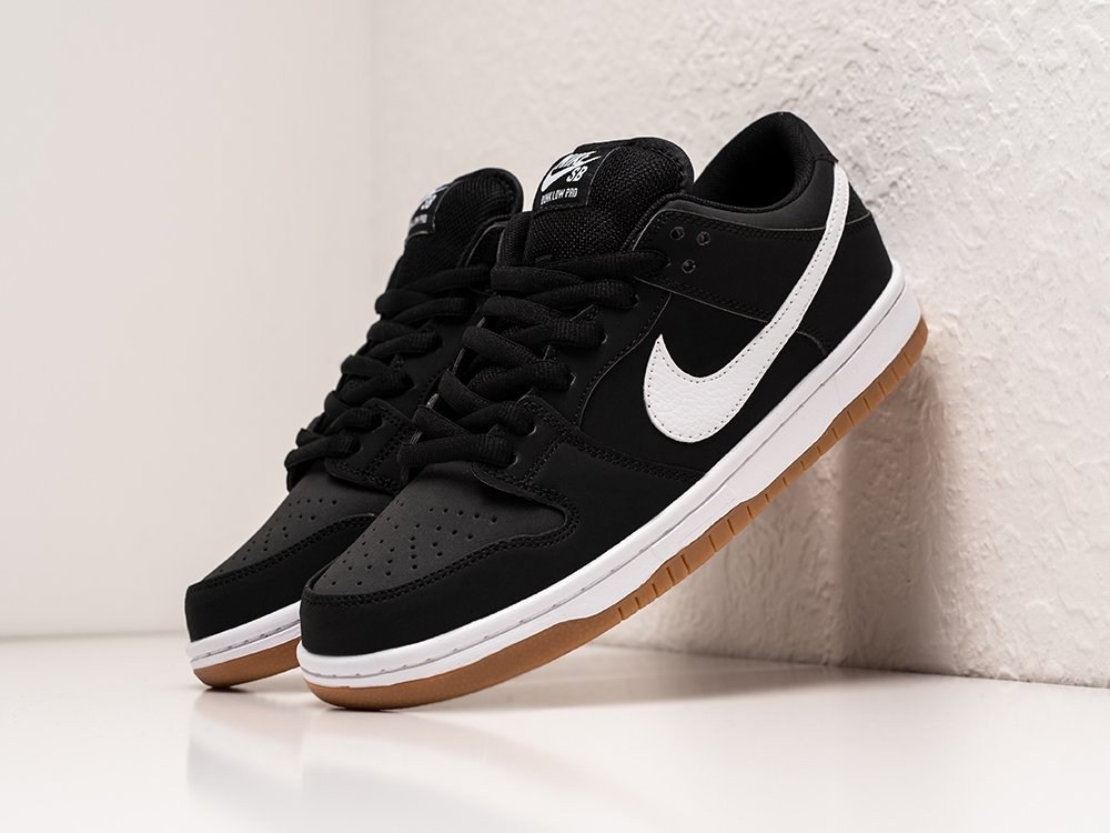 Nike SB Dunk Low черные кожа мужские (AR29379) - фото 2