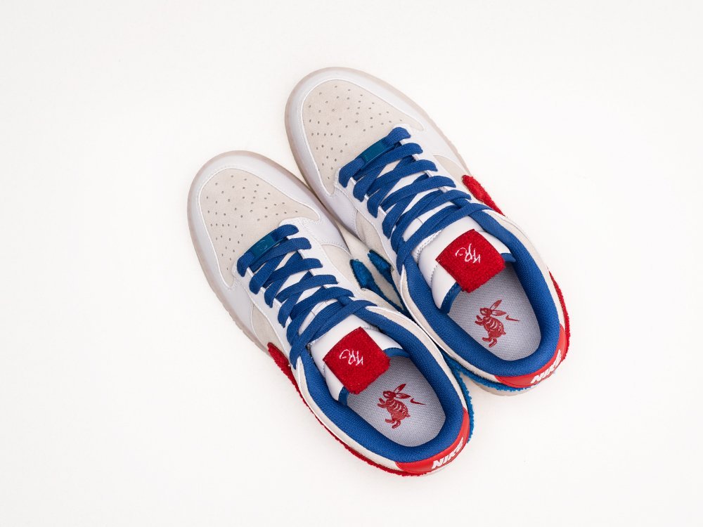 Nike SB Dunk Low Year of the Rabbit - White Rabbit Candy белые замша мужские (AR29380) - фото 3 Nike SB Dunk Low Year of the Rabbit - White Rabbit Candy белые замша мужские (AR29380) - фото 3