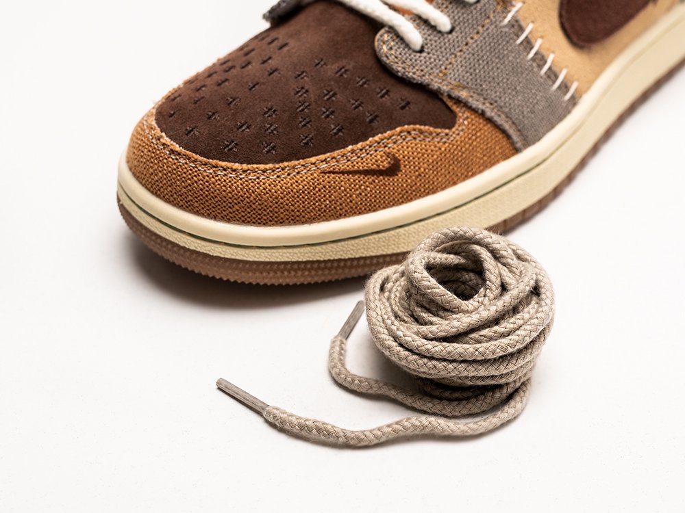 Nike Zion Williamson x Air Jordan 1 Retro Low OG Voodoo WMNS коричневые замша женские (AR29384) - фото 4 Nike Zion Williamson x Air Jordan 1 Retro Low OG Voodoo WMNS коричневые замша женские (AR29384) - фото 4