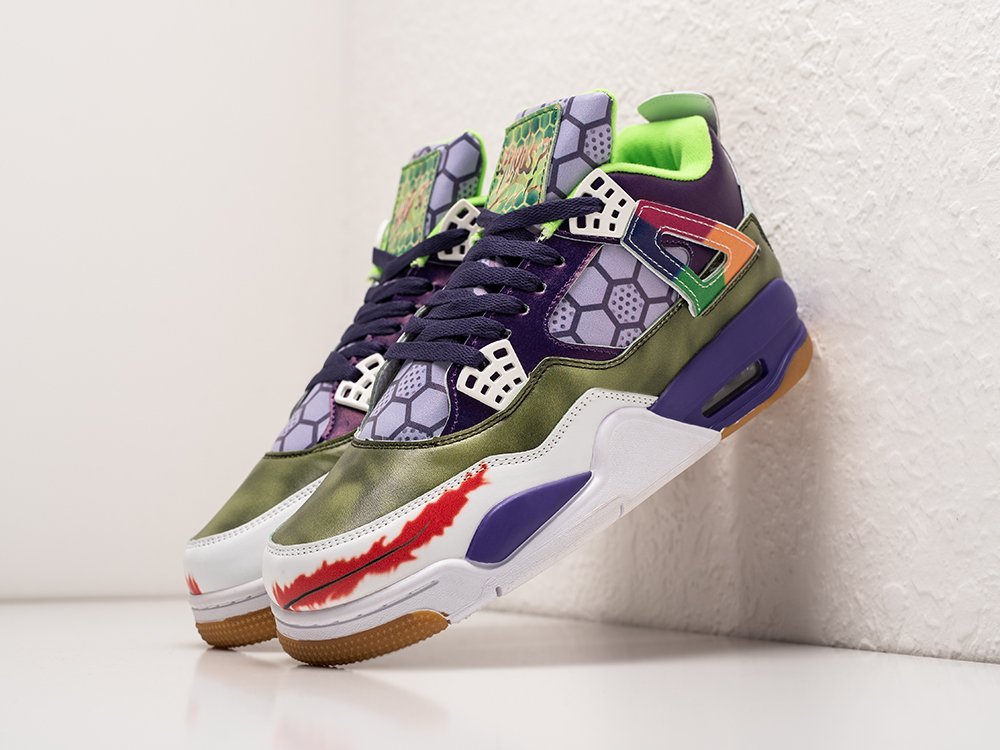 Nike Air Jordan 4 Retro Why So Serious разноцветные кожа мужские (AR29387) - фото 2 Nike Air Jordan 4 Retro Why So Serious разноцветные кожа мужские (AR29387) - фото 2