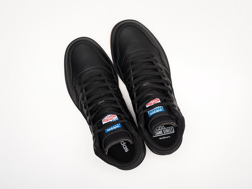 Adidas Hoops 3.0 Mid Classic Vintage Black Gum черные кожа мужские (AR29406) - фото 3