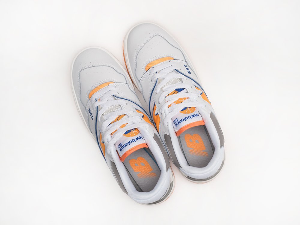 New Balance 550 Lakers Pack - Vibrant Orange WMNS белые кожа женские (AR29414) - фото 3 New Balance 550 Lakers Pack - Vibrant Orange WMNS белые кожа женские (AR29414) - фото 3