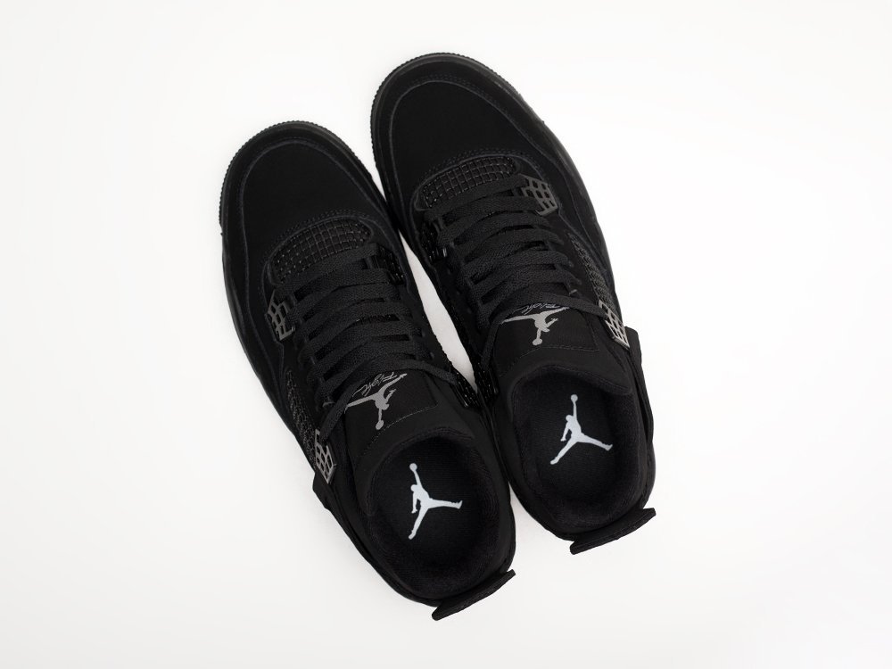 Nike Air Jordan 4 Retro Black Cat черные замша мужские (AR29416) - фото 3 Nike Air Jordan 4 Retro Black Cat черные замша мужские (AR29416) - фото 3
