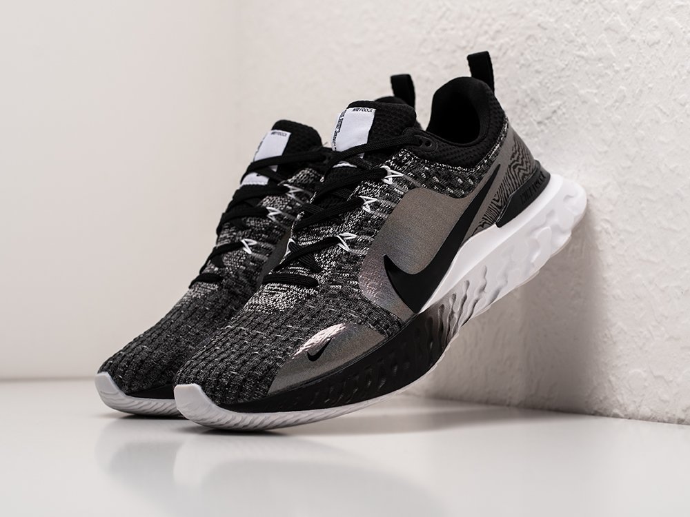 Nike React Infinity Run 3 Premium черные текстиль мужские (AR29465) - фото 2 Nike React Infinity Run 3 Premium черные текстиль мужские (AR29465) - фото 2