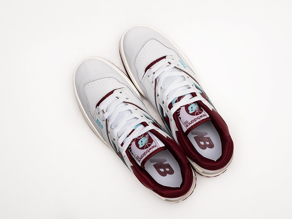New Balance 550 Burgundy Turquoise белые кожа мужские (AR29485) - фото 3 New Balance 550 Burgundy Turquoise белые кожа мужские (AR29485) - фото 3