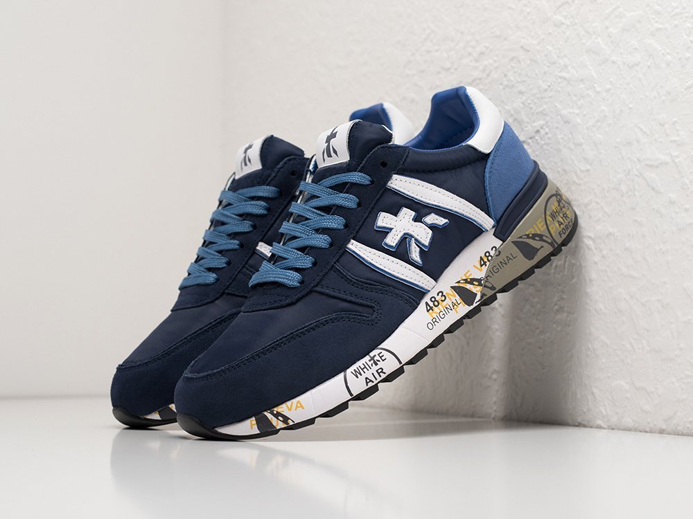 Premiata Lander синие текстиль мужские (AR29491) - фото 2 Premiata Lander синие текстиль мужские (AR29491) - фото 2