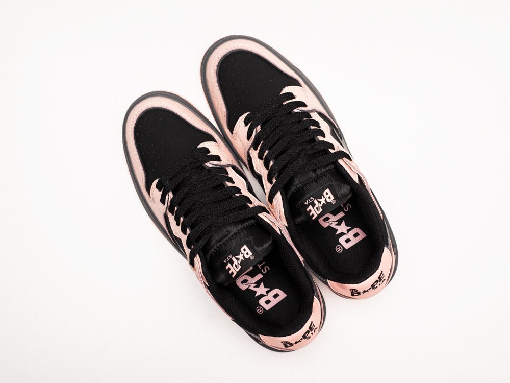 Bape Sk8 Sta Low Pink розовые кожа мужские (AR29493) - фото 3 Bape Sk8 Sta Low Pink розовые кожа мужские (AR29493) - фото 3