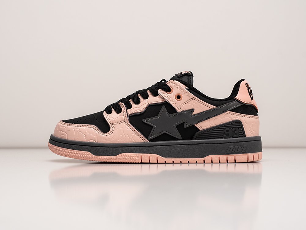 Bape Sk8 Sta Low Pink розовые кожа мужские (AR29493) - фото 1 Bape Sk8 Sta Low Pink розовые кожа мужские (AR29493) - фото 1
