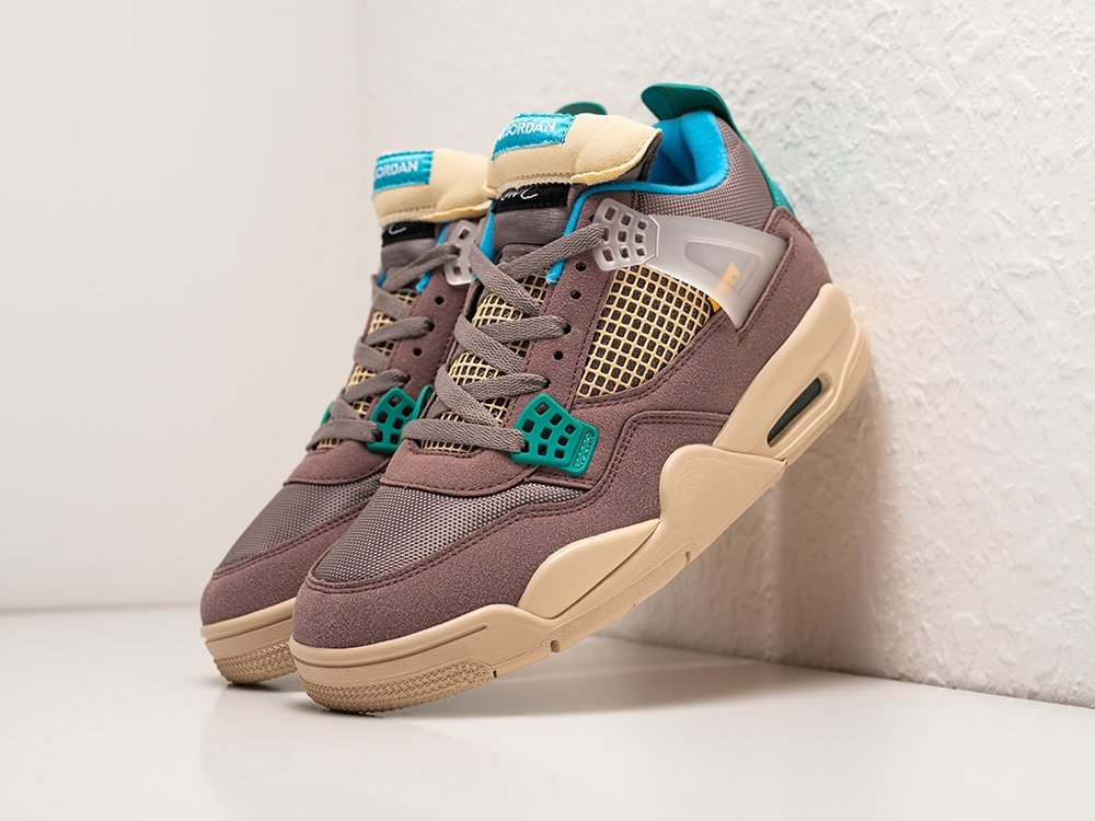 Nike Nike Air Jordan 4 x UNION LA 30th Anniversary Taupe Haze серые замша мужские (AR29522) - фото 2 Nike Nike Air Jordan 4 x UNION LA 30th Anniversary Taupe Haze серые замша мужские (AR29522) - фото 2