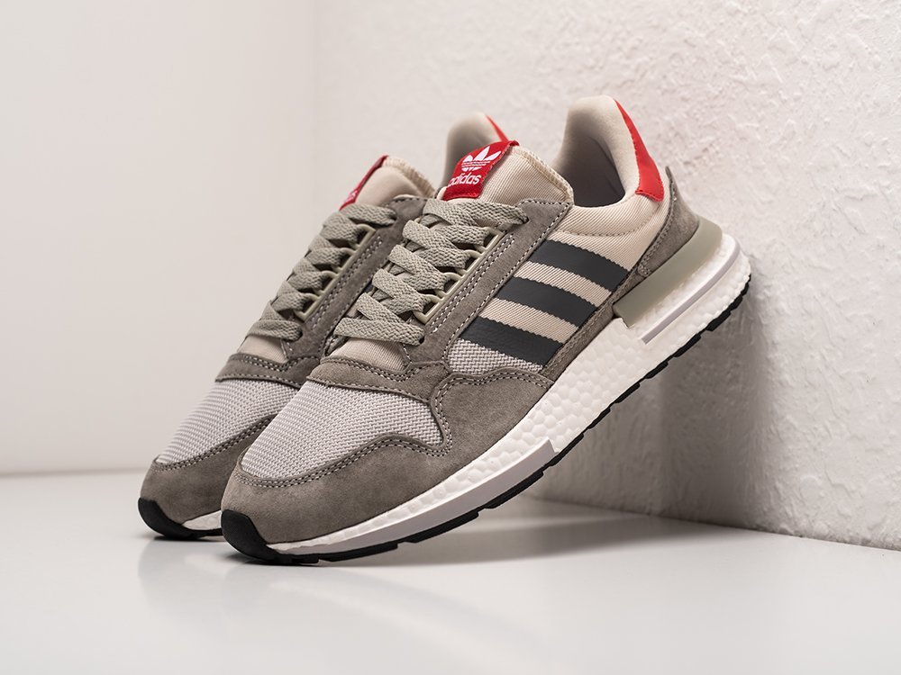 Adidas ZX 500 RM серые текстиль мужские (AR29533) - фото 2