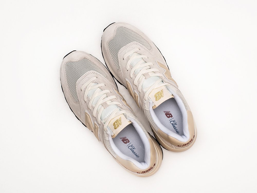 New Balance 574 бежевые замша мужские (AR29557) - фото 3 New Balance 574 бежевые замша мужские (AR29557) - фото 3