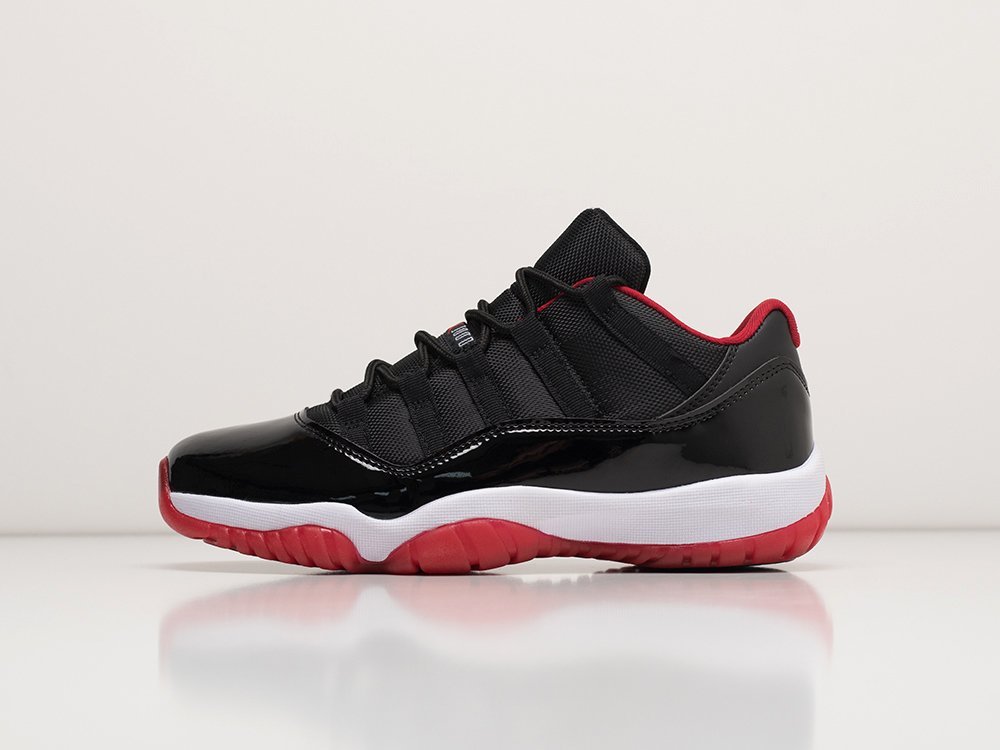 Nike Air Jordan 11 Retro Low Bred черные кожа мужские (AR29579) - фото 1 Nike Air Jordan 11 Retro Low Bred черные кожа мужские (AR29579) - фото 1