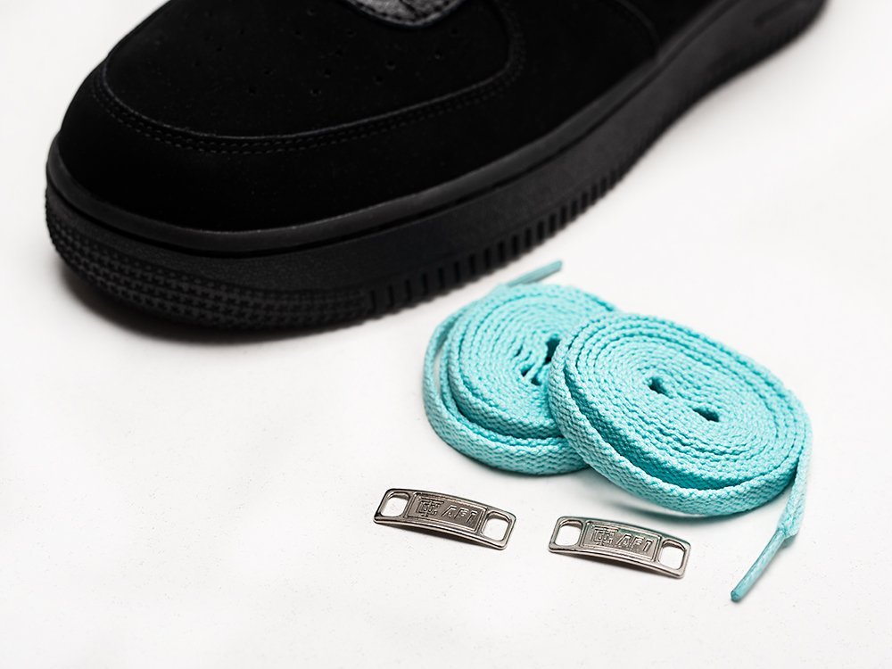 Nike Air Force 1 Low x Tiffany черные кожа мужские (AR29656) - фото 4 Nike Air Force 1 Low x Tiffany черные кожа мужские (AR29656) - фото 4
