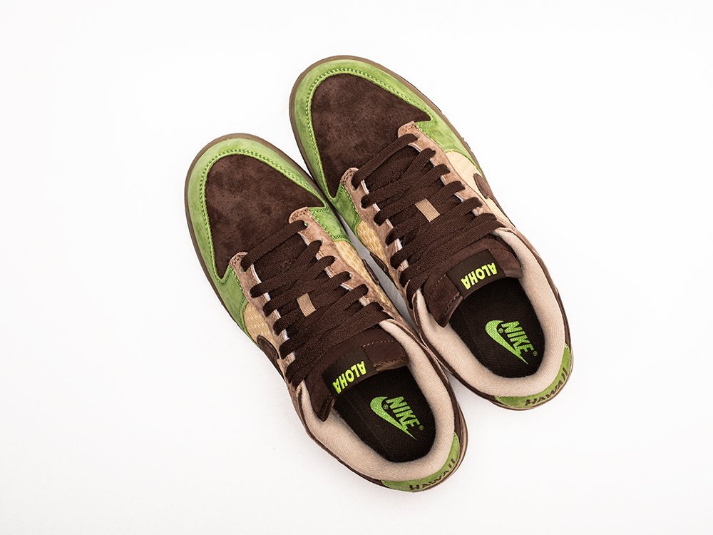 Nike x Kickshawaii x SB Dunk Low Aloha зеленые замша мужские (AR29668) - фото 3 Nike x Kickshawaii x SB Dunk Low Aloha зеленые замша мужские (AR29668) - фото 3
