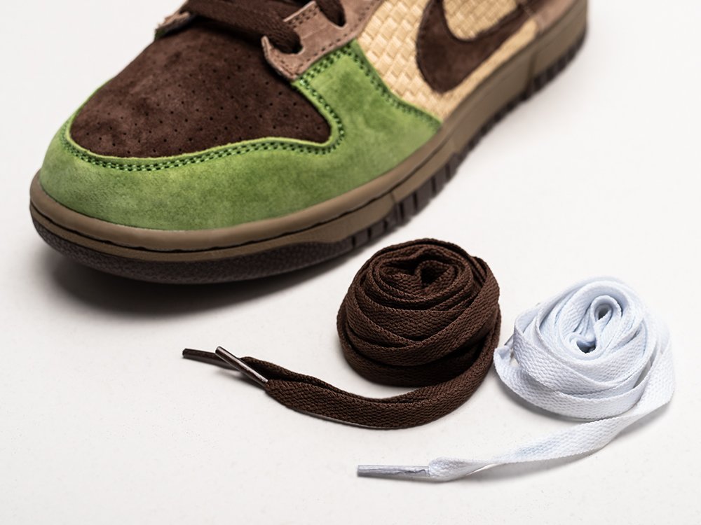 Nike x Kickshawaii x SB Dunk Low Aloha зеленые замша мужские (AR29668) - фото 4 Nike x Kickshawaii x SB Dunk Low Aloha зеленые замша мужские (AR29668) - фото 4