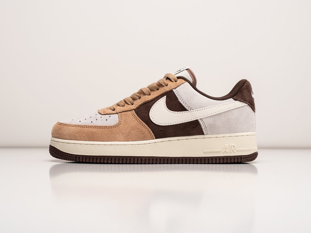 Nike Air Force 1 Low Cappuccino коричневые замша мужские (AR29672) - фото 1 Nike Air Force 1 Low Cappuccino коричневые замша мужские (AR29672) - фото 1
